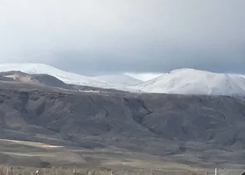 Iğdır’ın yüksek kesimleri yeniden beyaza büründü