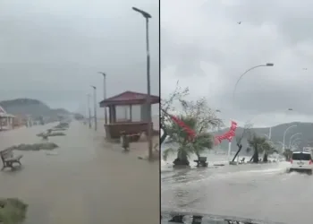 Bursa’da deniz karayla birleşti, yollar göle döndü