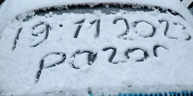 Aydos Tepesi’ne sezonun ilk karı düştü