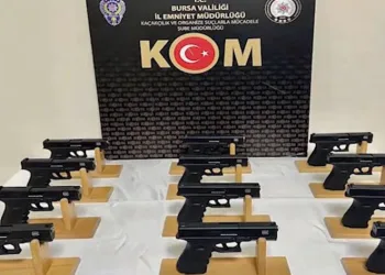 Bursa’da oto tamircisinden cephane çıktı