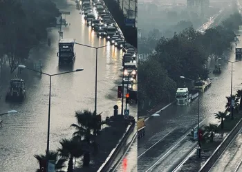 İncirliova yolu göle döndü