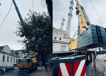 Caminin minareleri tedbir amaçlı kısaltılıyor