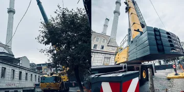 Caminin minareleri tedbir amaçlı kısaltılıyor