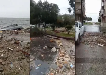 Bursa’da lodos ve fırtına ortalığı birbirine kattı