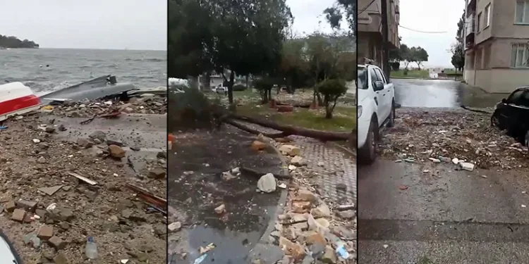 Bursa’da lodos ve fırtına ortalığı birbirine kattı