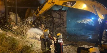 Akyurt’ta ahır yangını