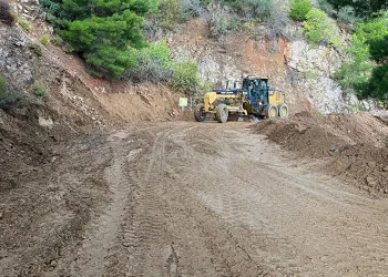 Balıkesir’de yağış nedeniyle heyelan meydana geldi