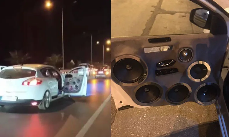 Diskoya çevirdiği aracıyla cezadan kurtulamadı