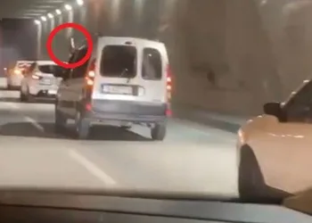 Bursa’da düğün konvoyu tehlike saçtı