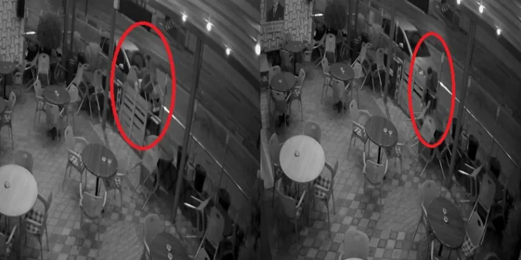 Bursa’da sandalye hırsızı kamerada