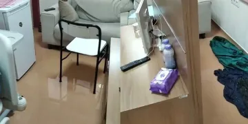 Sağanak sonrası hastaneyi su bastı
