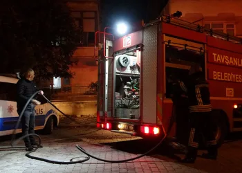 Tavşanlı’da korkutan yangın