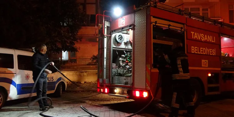 Tavşanlı’da korkutan yangın