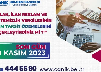 Canik’te vergi ödemeleri için son tarih “30 kasım”