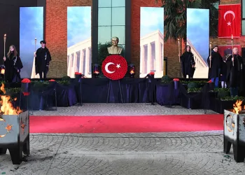 Şahinkaya gençliğinden Ata’ya saygı