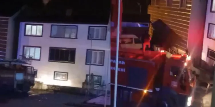 Hastane yakınında korkutan yangın