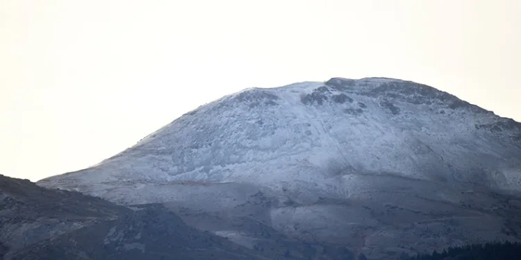 Ilgaz Dağı’na mevsimin ilk karı düştü