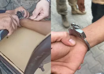Kendini kelepçeledi kurtulamayınca yardım istedi