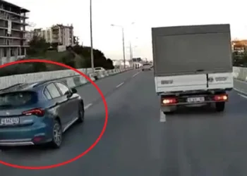 Bursa’da sürücünün refleksi kazayı önledi