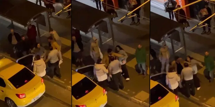 Tartıştığı adama arka arkaya tokat attı