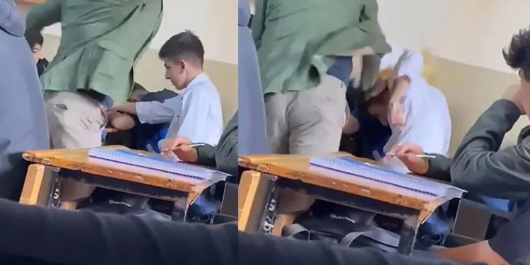 Öğretmen öğrencisini kitapla dövdü