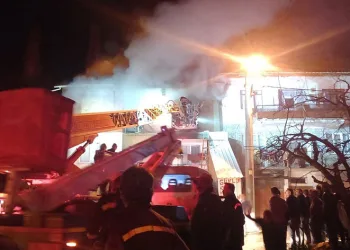 Gemlik’te bir ev alev alev yandı