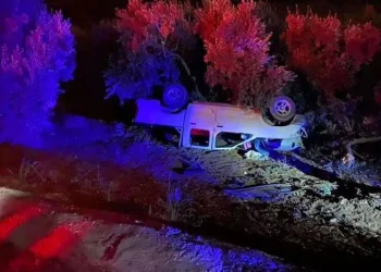 Direksiyon hakimiyetini kaybetti, tarlaya daldı
