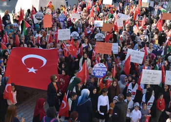 Artvinli kadınlar İsrail’in zulmüne sessiz kalmadı