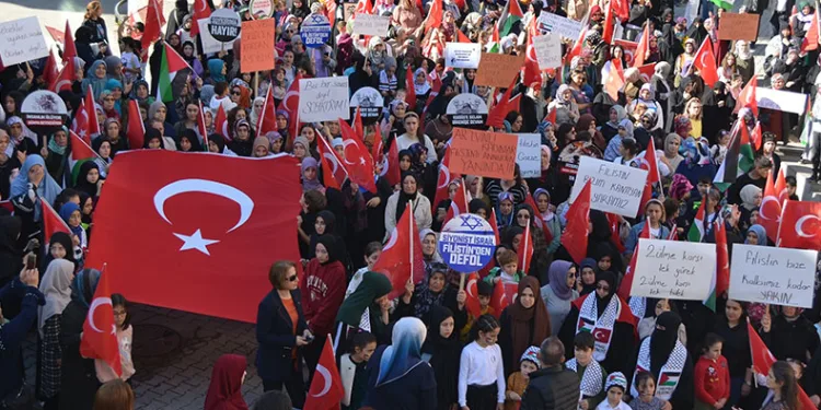 Artvinli kadınlar İsrail’in zulmüne sessiz kalmadı