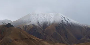 Palandöken’in zirvesi beyaza büründü