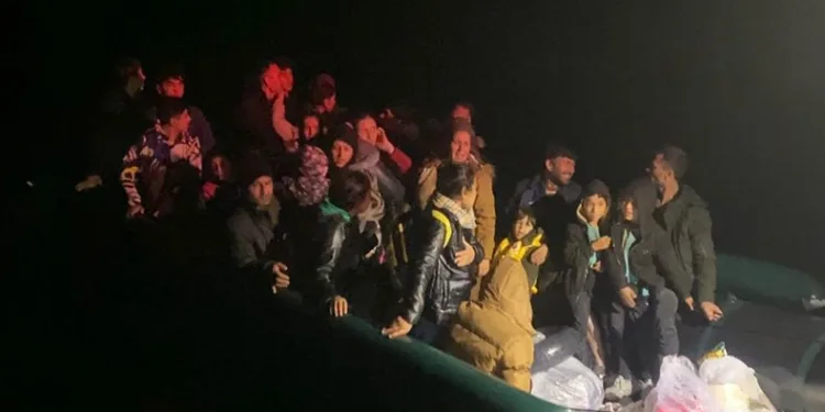 33 kaçak göçmen yakalandı