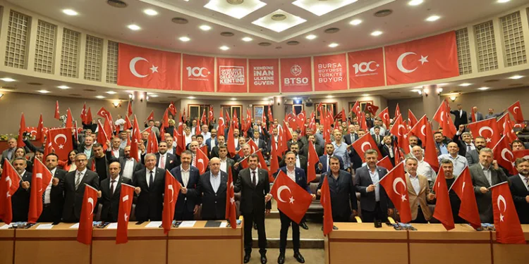 BTSO Toplantısında ‘Cumhuriyet’ Coşkusu