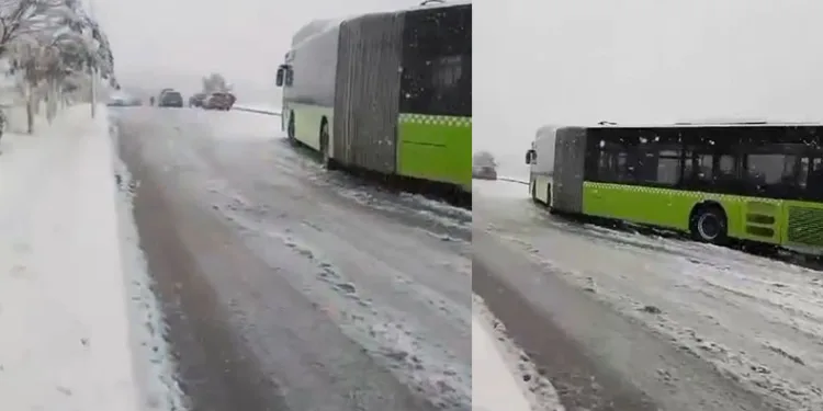 Araçlar yolda kalınca gençler sınava yetişemedi