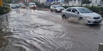 Bodrum’da sağanak yağış