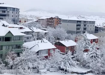Gümüşhane’de kar yağışı