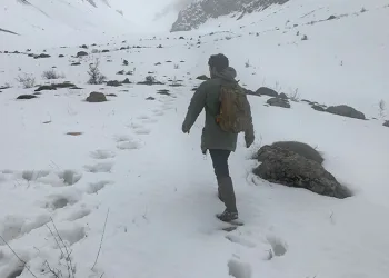 Erzincan’ın yüksek kesimlerine kar yağdı