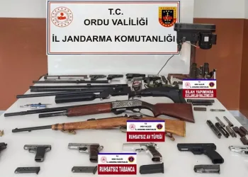 Ordu’da silah ve mühimmat kaçakçılığı operasyonuna 1 tutuklama