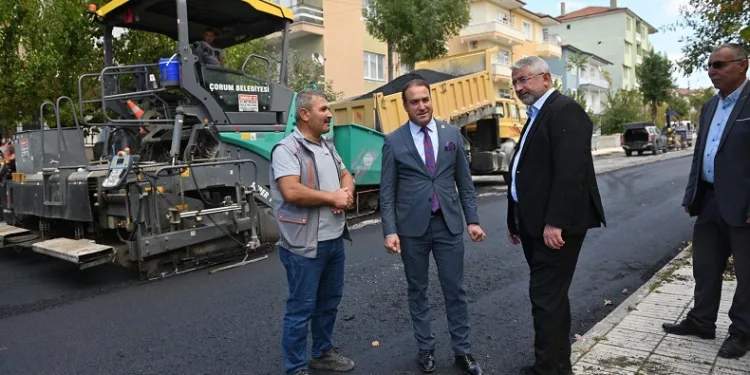 Çorum Belediyesi’nden 4 yılda 400 bin ton asfalt