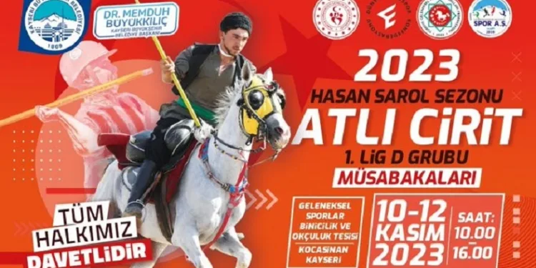Kayseri Atlı Cirit Müsabakaları’na ev sahipliği yapıyor
