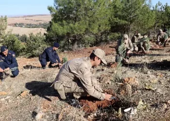 Jandarma 100. yıla özel 100 fidan dikti