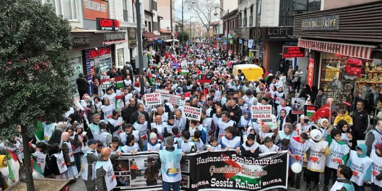 Bursa’nın çocukları Filistin için tek yürek