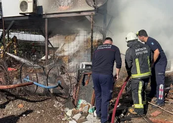 Antalya’da saman balyası yangını