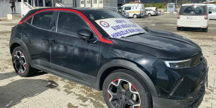 Aydın’da çalınan otomobil Manisa’da yakalandı