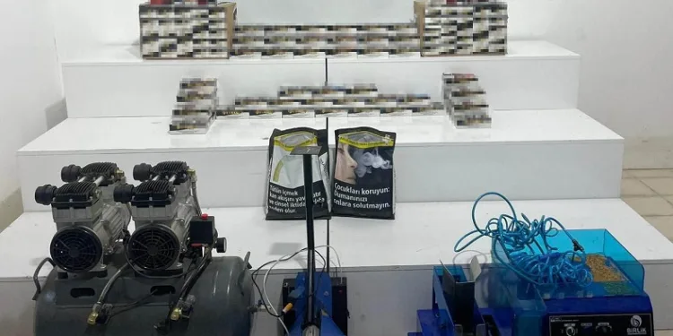 Samsun’da 35 bin 600 adet makaron ele geçirildi