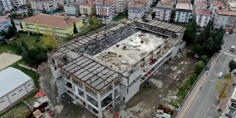İlkadım Spor Kompleksi’nin yüzde 55’i tamamlandı