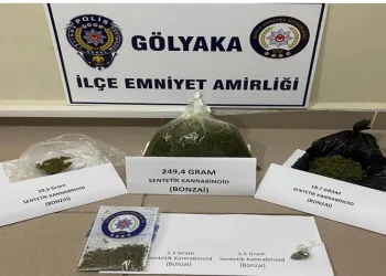 Düzce’de polisten uyuşturucu operasyonu