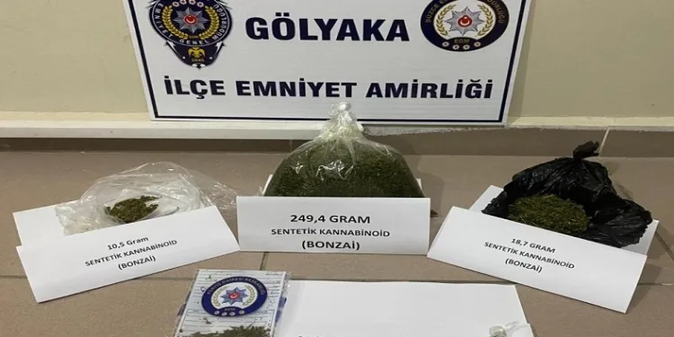 Düzce’de polisten uyuşturucu operasyonu