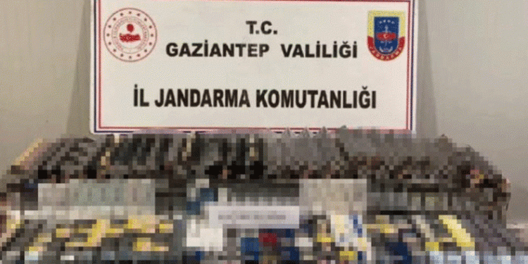 Gaziantep’te 41 bin TL değerinde kaçak sigara ele geçirildi
