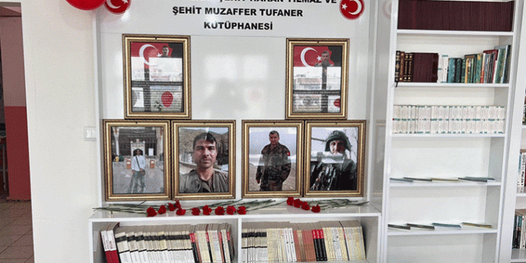 Şırnak’ta şehit polisler adına kütüphane açıldı