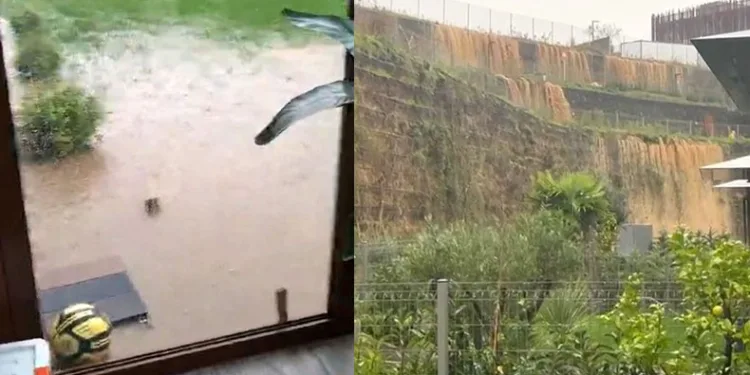 Beykoz Riva’da aşırı yağıştan dolayı evleri su bastı